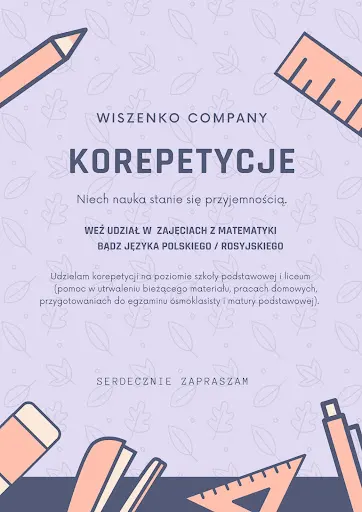 Korepetycje Wiszenko